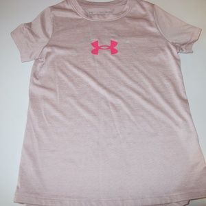 Girl's Under Armour Short Sleeve Shirt Size YXS EUC